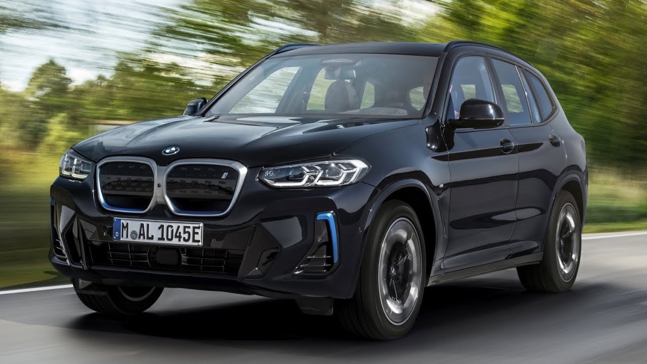 2022 BMW iX3 in M Carbonschwarz metallic Fahrszenen + Sound - YouTube