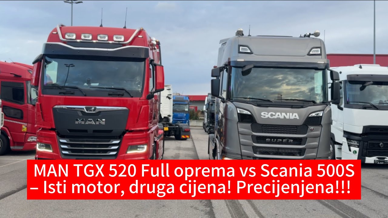 MAN D30 ili Scania 500S Super? Isti motor, ista snaga – ali Scania puno skuplja! Je li precijenjena?