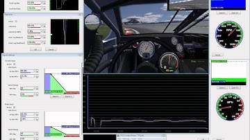 intelliVIBE output for rFactor (Stock Car) showing TFS3 Control Panel telemetry