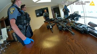 Police video shows cache of guns found in N.J. hospital marketing director’s office