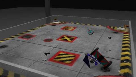 Robot Wars Wiki- Robot Arena 2, Group A, Quarterfinal 1, X-Terminator vs PulverizeR