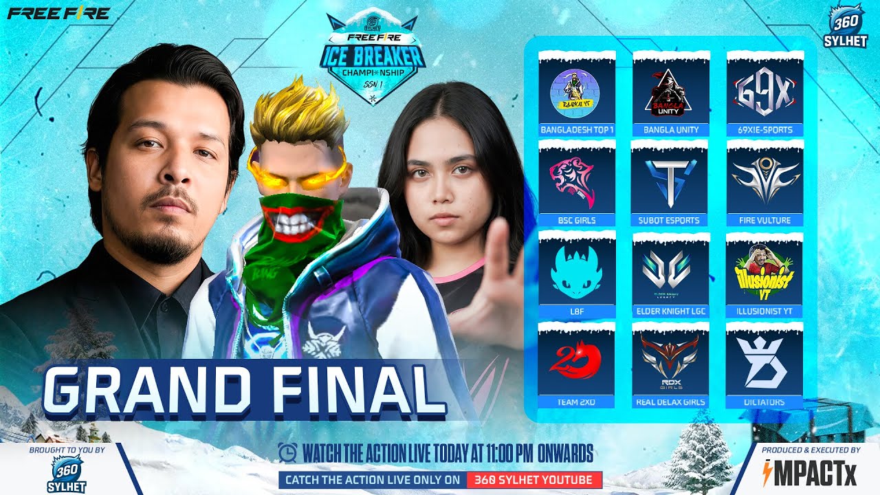 🔴[LIVE] GRAND FINALS- ICE BREAKERS CHAMPIONSHIP S1 ft. BDTOP 1 | 360 SYLHET