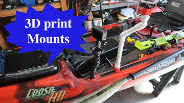 DIY Kayak camera mount 3D printed