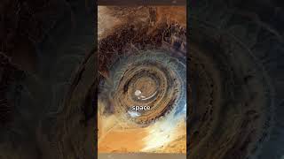 The Richat Structure: Sahara’s Eye from Space 👁️🏜️ #shorts #Geology #Mauritania