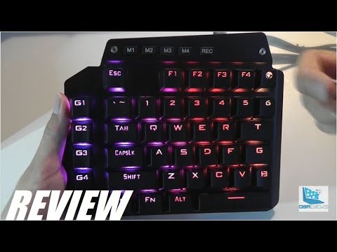 REVIEW: E-Yooso K700 Single Hand Gaming Mechanical Keyboard - YouTube