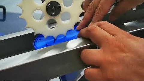 reversed cap reject starwheel for large cap wadding machine