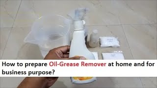 Oil Grease Remover Making Real Formula - Chimney Cleaner Making Formula