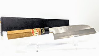 НОВЫЙ кованый Японский 🇯🇵 поварской шеф нож Усуба 🥦🫑 в заводской упаковке 90х годов выпуска❗