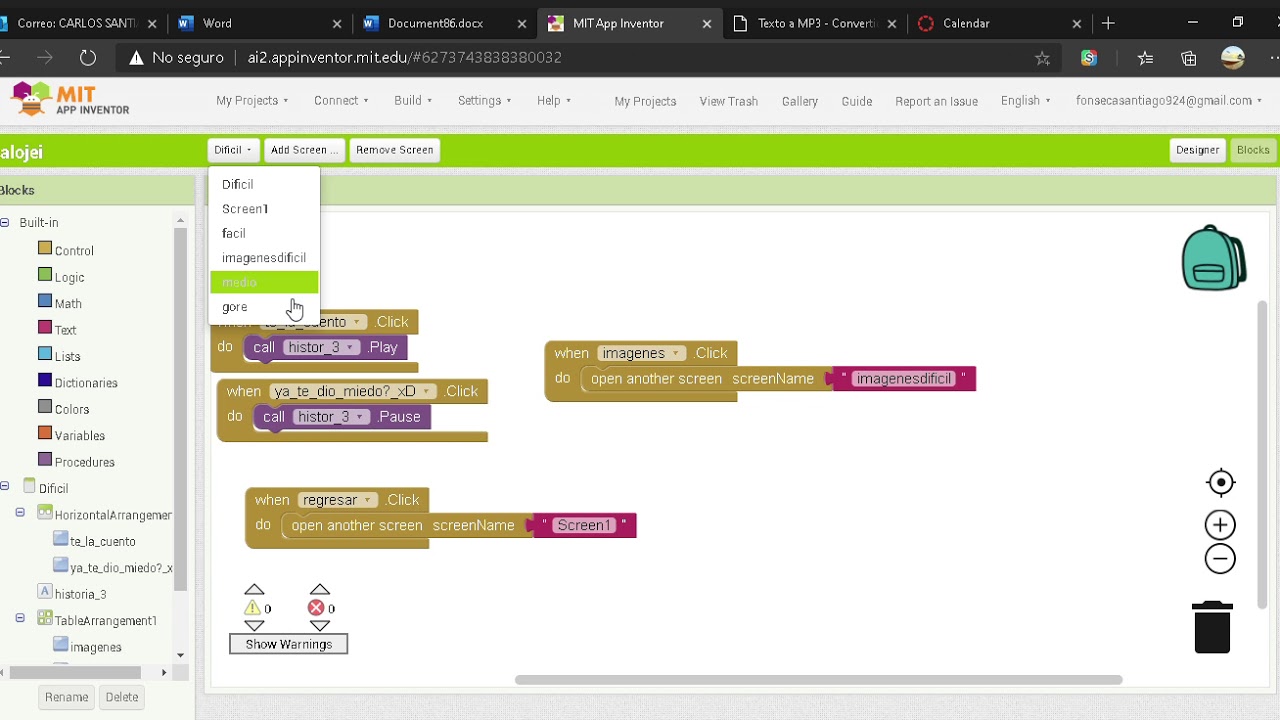 Mit App Inventor Edge MIT App Inventor y 5 páginas más Personal Microsoft Edge 2020 10 30 22 ...