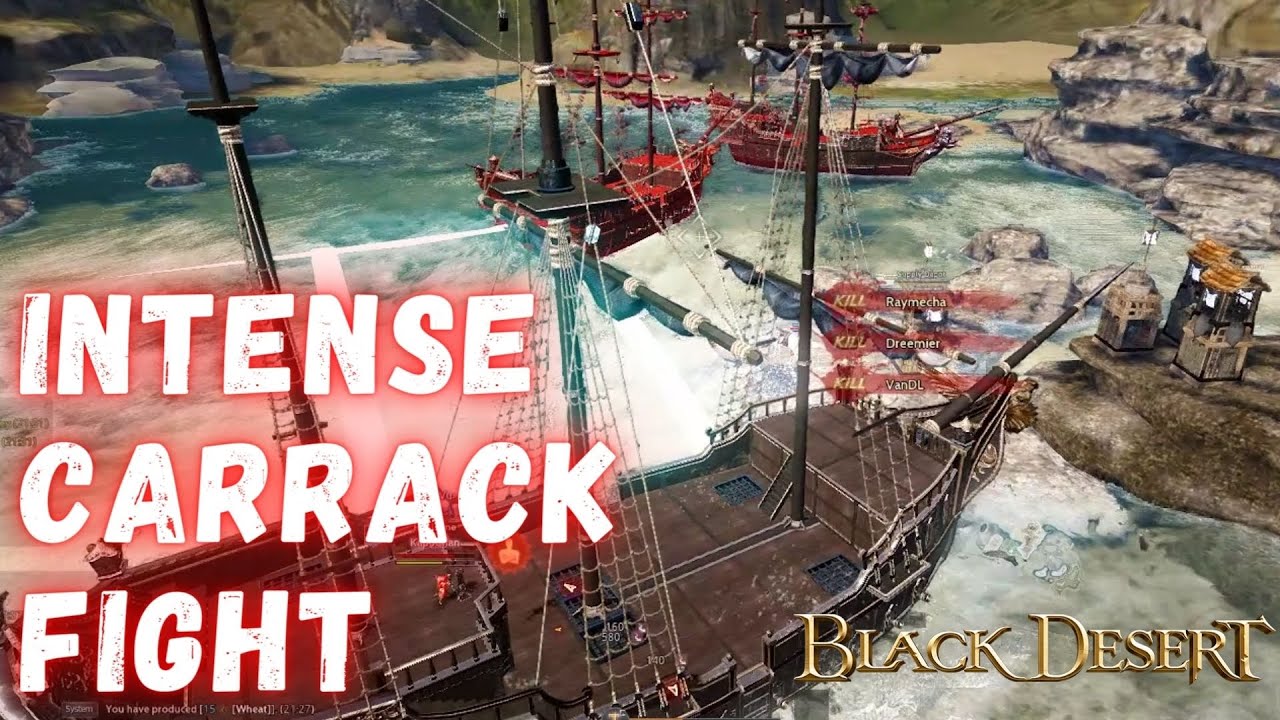 [SEA] Carrack Fight at T1 NW - Black Desert Online - YouTube