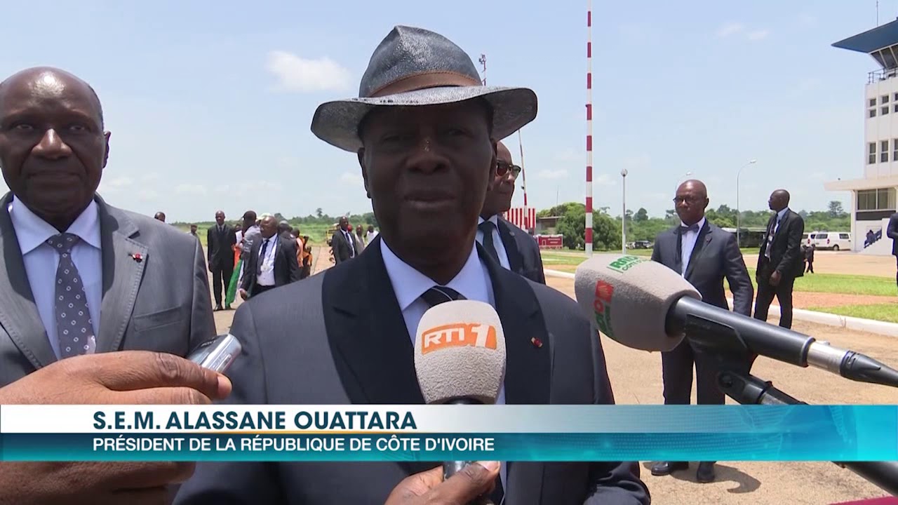 Politique: Arrivée du Président Ouattara à Yamoussoukro