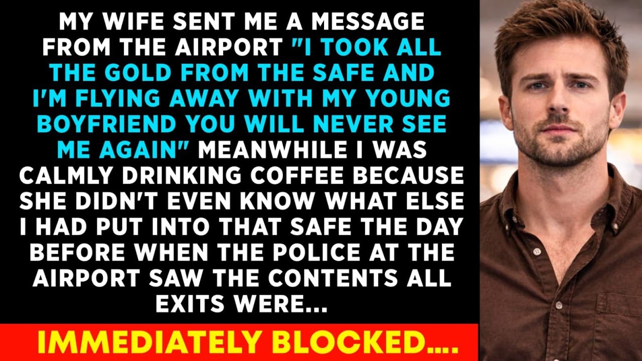 I Took All The Gold & Flying Away With My Boyfriend - My Wife Texted From The Airport, I Smiled..