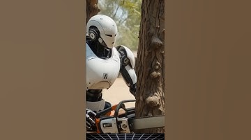 Tree-Cutting Robot that Wonders if Trees Have Feelings  #living2050 #ai #robots  #robotcooking