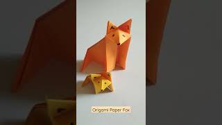 #origami  #paper #howtomake #foxcraft #paper Fox making #shorts