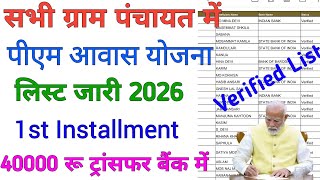 पीएम आवास योजना ग्रामीण सूची 2025-2026 !! pm aawas yojna gramin apply & list kaise dekhen !! screenshot 1