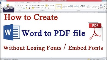 How to convert Word file into PDF without losing fonts in Urdu | Embed Fonts in Microsoft Word 2013