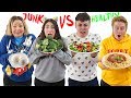 COOKING JUNK VS HEALTHY FOOD CHALLENGE!