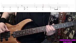 Comfortably Numb by Pink Floyd - Bass Cover with Tabs Play-Along
