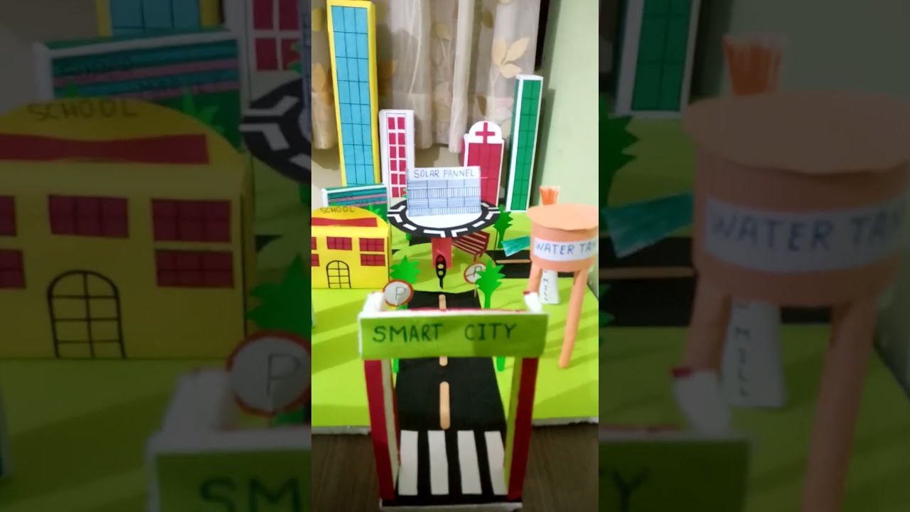 Smart city model view // Made by Avani // It took lots of efforts and love// @QuriousAvani😍😍❤