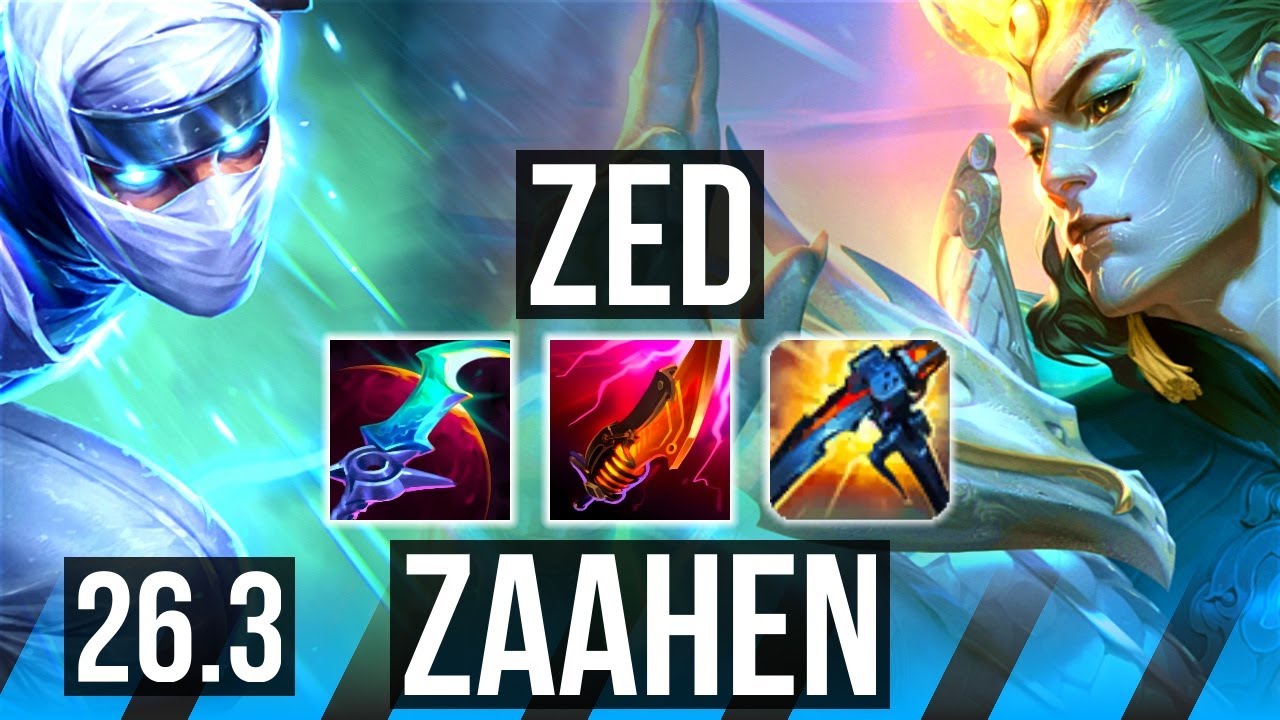 ZED vs ZAAHEN (MID) | KR Diamond | 26.3 - YouTube