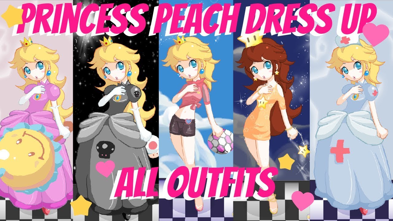 Princess Peach Dress Up All Outfits YouTube Princess Peach Dress Up All Outfits YouTube
