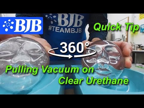Pulling Vacuum on Clear Resin | 360 Video | Use your Finger or Mouse to Move