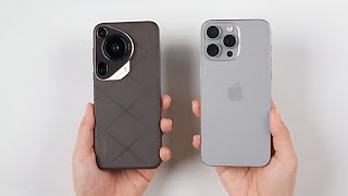 huawei pura 70 ultra 5g vs iphone 15 pro max full comparison | speed test, camera & 4k video test!