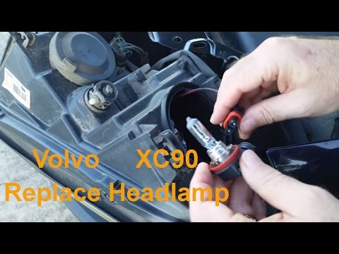 Volvo xc90 change headlight bulb