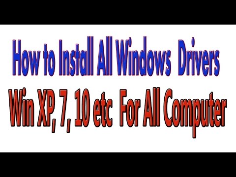 How to Install All Windows XP, 7,10 etc drivers Urdu|Hindi