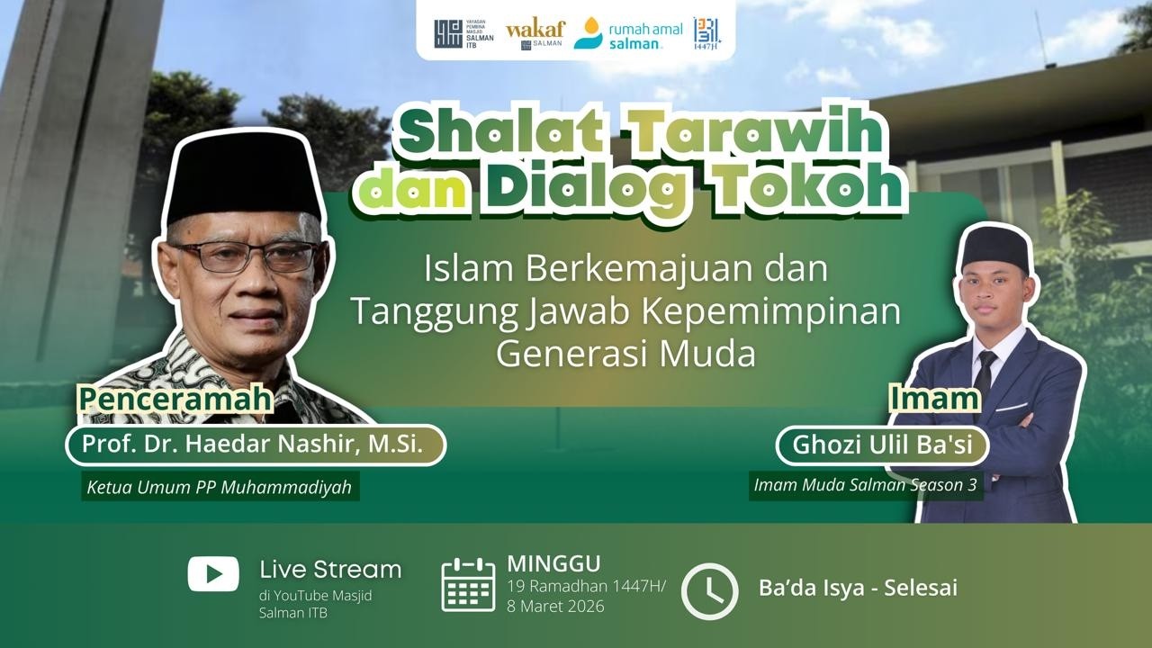 🔴 LIVE | Sholat dan Ceramah Tarawih |👳‍♂️ Prof.Dr. Haedar Nashir, M.Si. #19