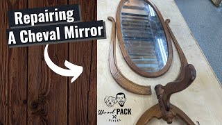 Restoring A Standing Mirror // DIY Furniture Repair