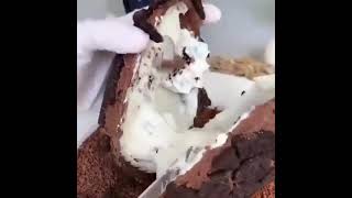 كرة الأوريو الضخمة، داخلها فانيلا ???Huge Oreo Egg