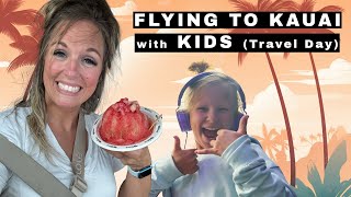 Flying to Kauai with our kids (Travel Day) | We finally make it to Hawaii after cancelled flights