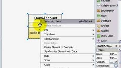 NetBeans 99 Sec, UML: Adding Class Elements