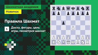 Правила шахмат | Доска, фигуры, цель игры, геометрия | Урок #1 | Илья Левитов ♟️ Шахматы