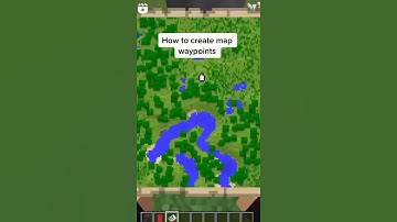 How to create map waypoints #minecraft #shorts