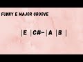 Funky E Major Backing Track