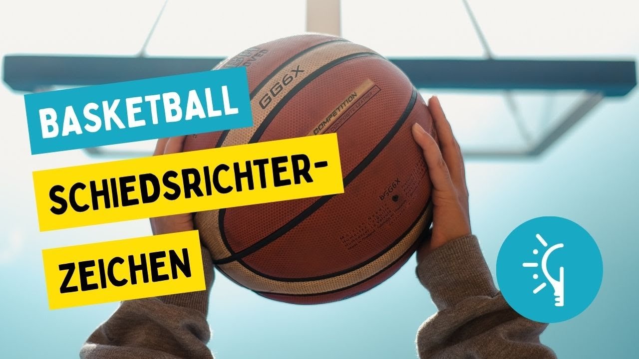 Basketball - Schiedsrichterzeichen für die Schule