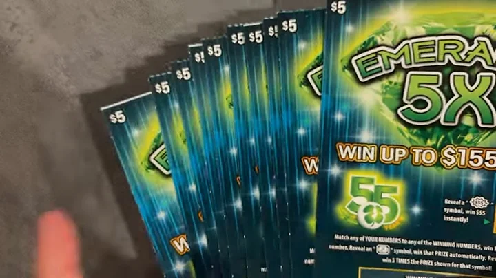 10 in a Row of the New Emerald 5X Tickets - Back to Back Wins Twice - NJ Lottery