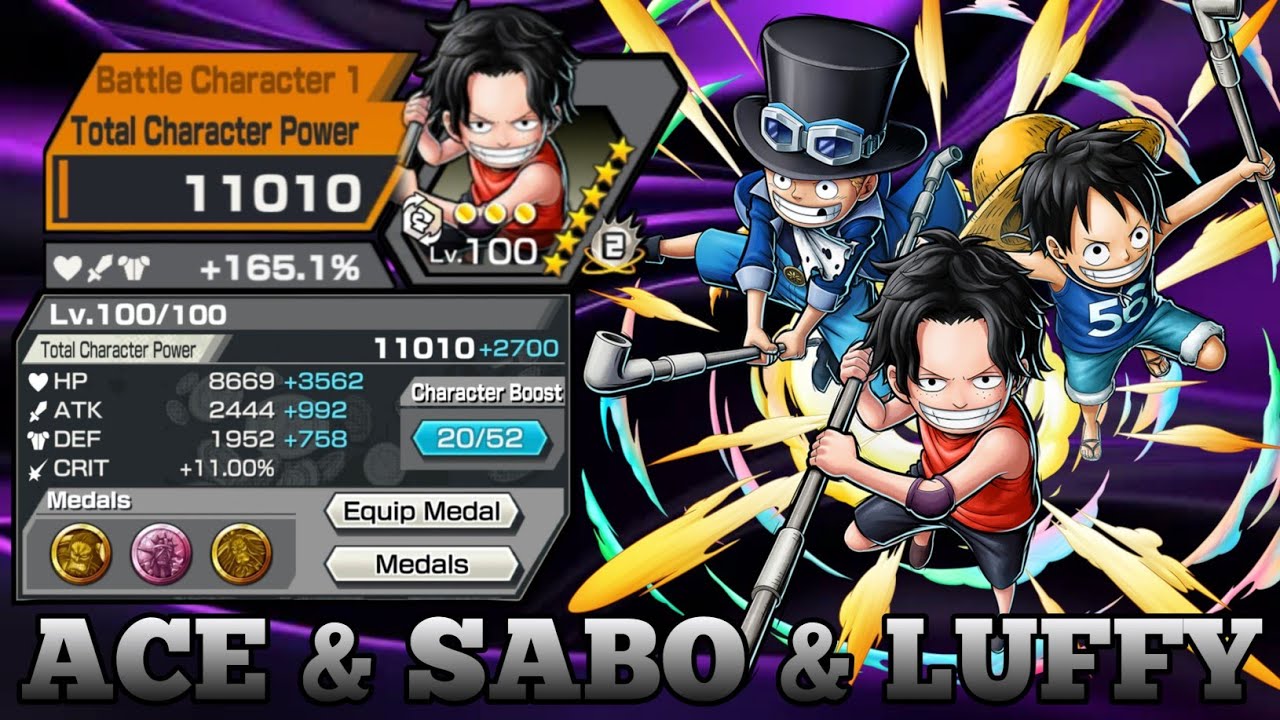 ASL ACE & SABO & LUFFY GAMEPLAY | ONE PIECE BOUNTY RUSH | OPBR