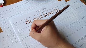 The Famous Pangram Written in All Italic Minuscules