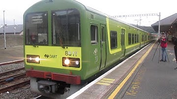 IE 8600 Class Dart 8611 8 Car Departing Bray Bound For Howth With Noah  And Victor  Enjoy !!