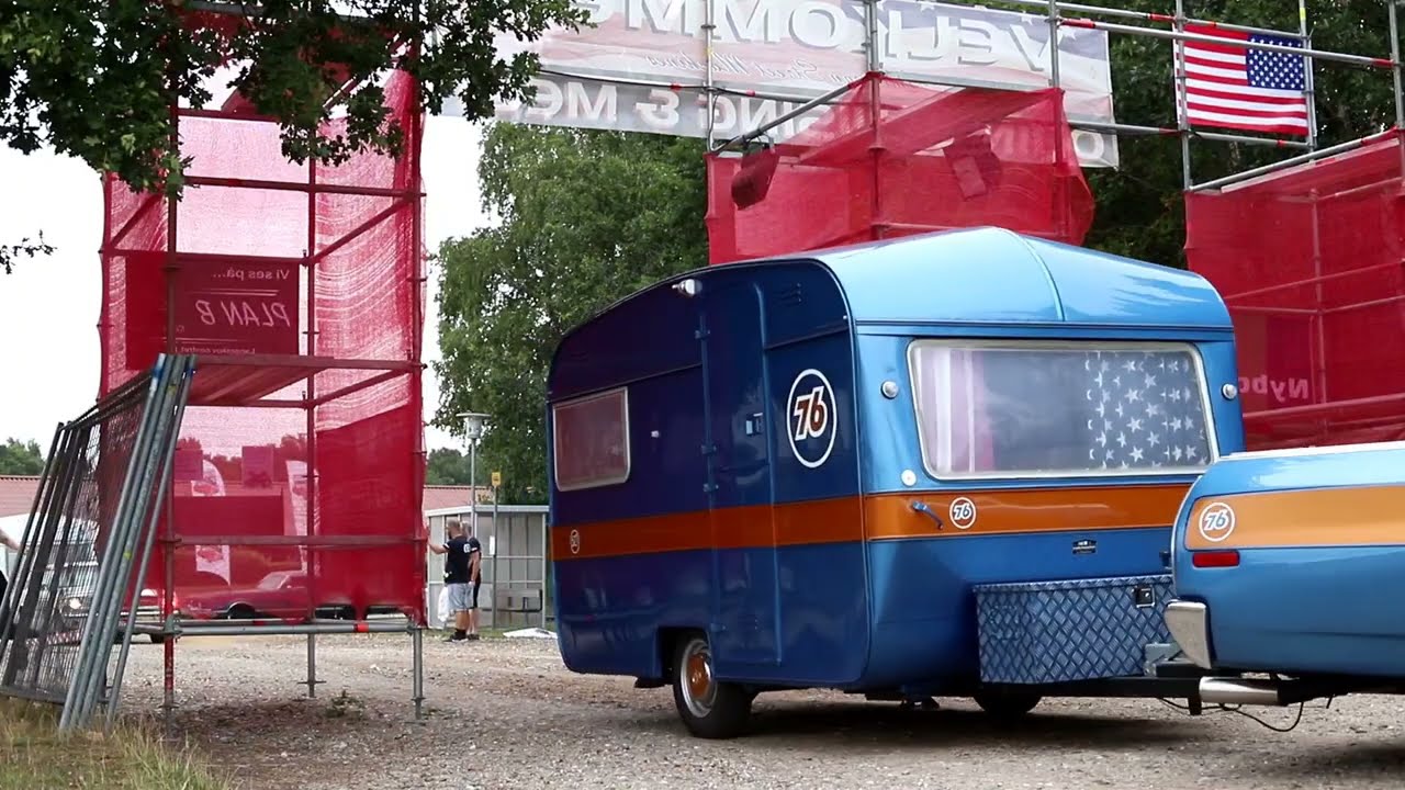 Odin crusing and meet 2022. cars arrive at the meeting,