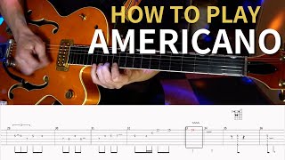 【ロカビリー】How to play  Americano - The Brian Setzer Orchestra -（With TAB)【rockabilly】