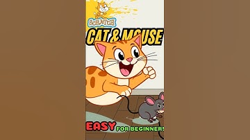 (Scratch Game Projects #1) How to Make a Fun Cat and Mouse Game in Scratch #scratch #shorts