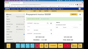 How to cancel a prepayment invoice in ERPLY Back Office