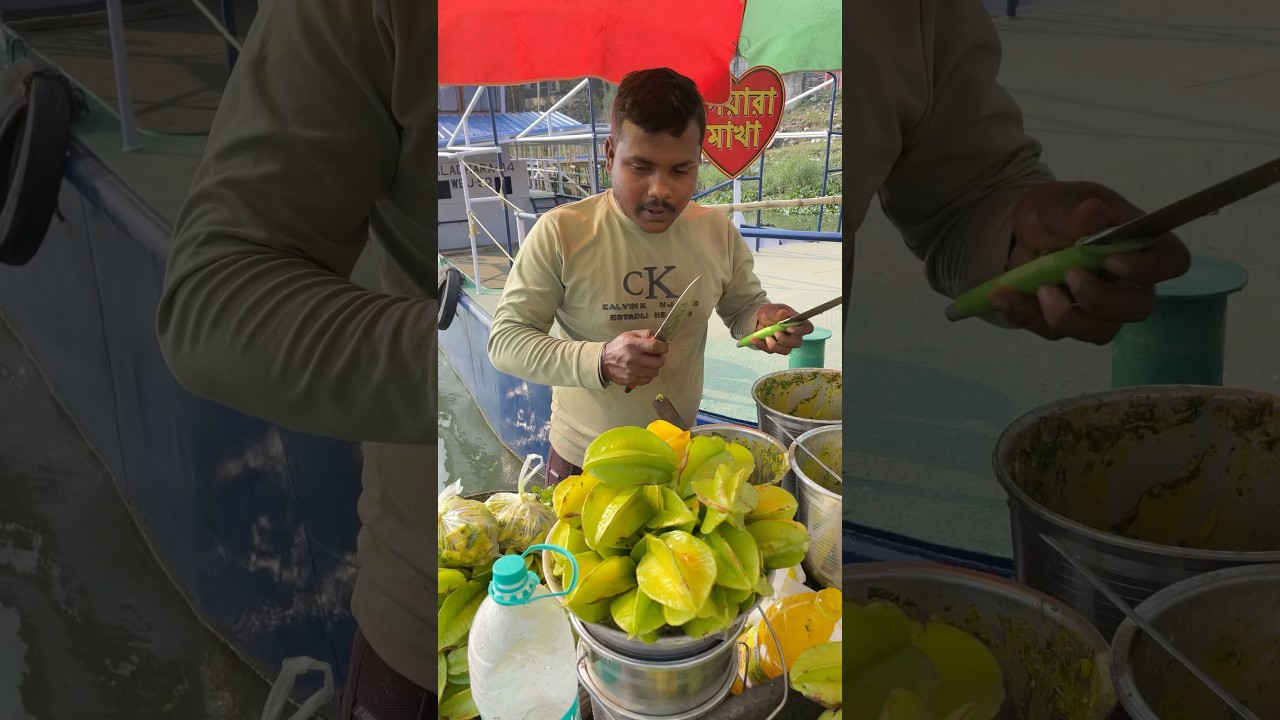 Only $0.20! Amazing Star Fruit Cutting Skills 