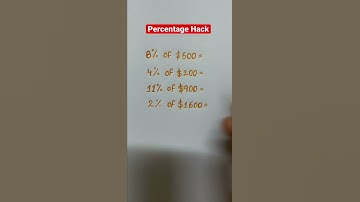 Why schools never showed these tricks? #math #tutor #shorts #percentage #youtube #learning #youtuber