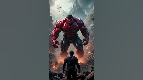 Red Hulk and Vision #animation #transformers #fusion #transaction #hybrids #ai #usa