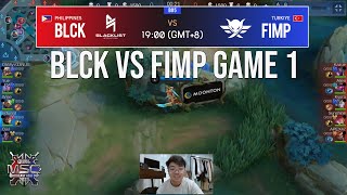 LAGLAGAN NA! MSC PLAYOFFS - GAME 1 BLCK VS FIMP REACTION VIDEO